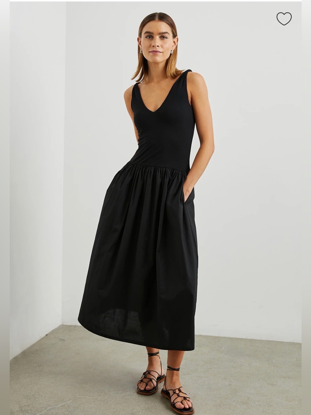 Rails Black Franca Dress NWT